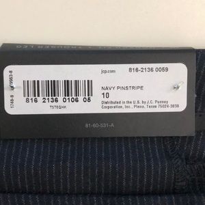 NWT Women’s Worthington Navy Pinstripe Trouser